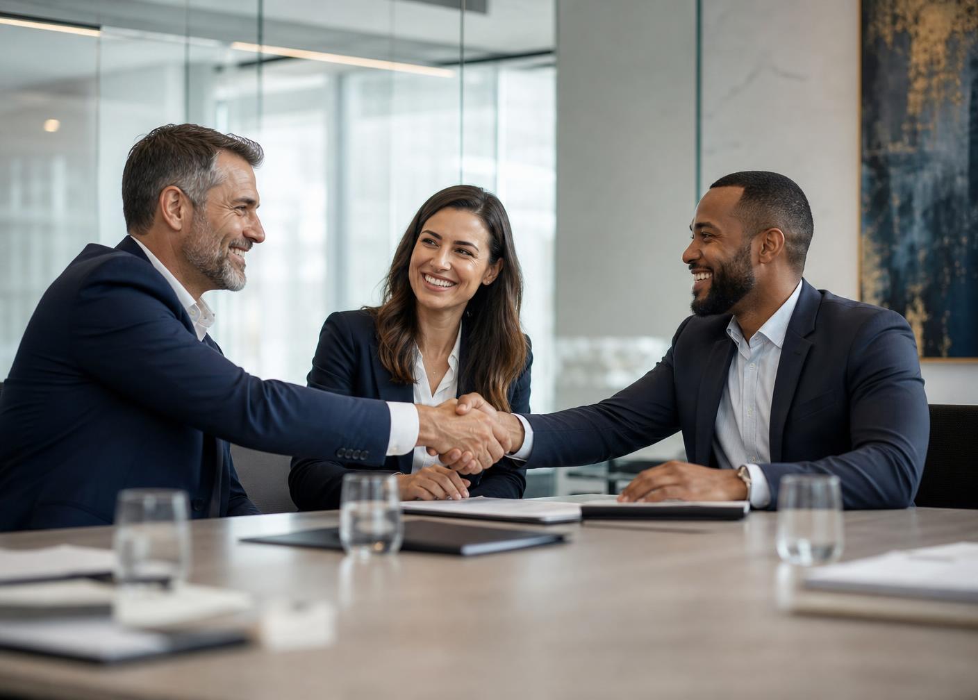 Professionals in gesprek over een samenwerking