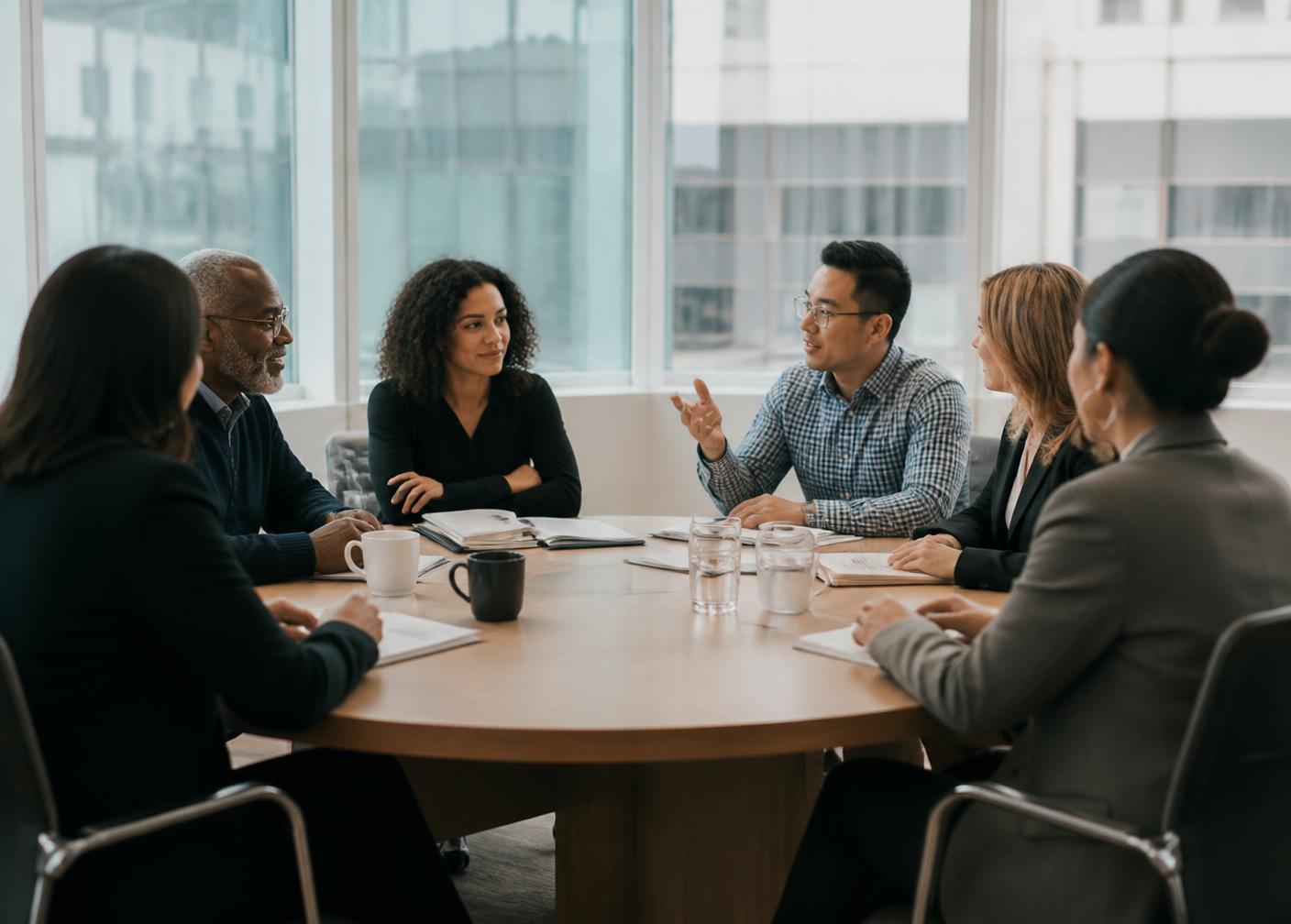 Professionals in gesprek over een samenwerking